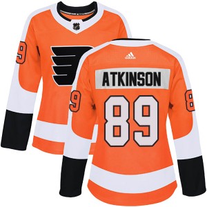 Women's Philadelphia Flyers Cam Atkinson Adidas Authentic Home Jersey - Orange