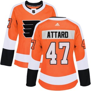 Women's Philadelphia Flyers Ronnie Attard Adidas Authentic Home Jersey - Orange