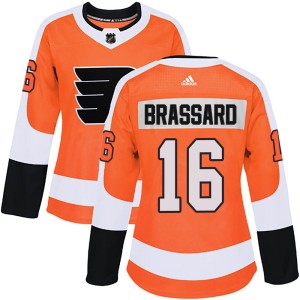 Women's Philadelphia Flyers Derick Brassard Adidas Authentic Home Jersey - Orange