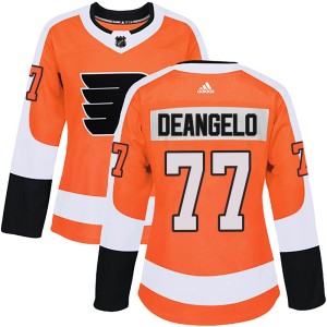 Women's Philadelphia Flyers Tony DeAngelo Adidas Authentic Home Jersey - Orange