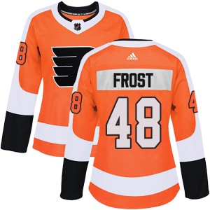 Women's Philadelphia Flyers Morgan Frost Adidas Authentic ized Home Jersey - Orange