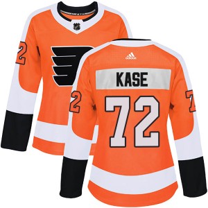 Women's Philadelphia Flyers David Kase Adidas Authentic Home Jersey - Orange