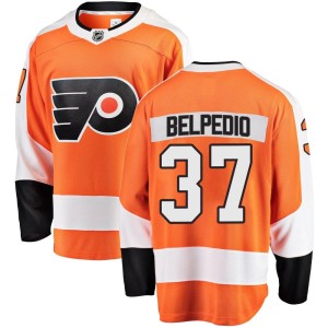 Youth Philadelphia Flyers Louie Belpedio Fanatics Branded Breakaway Home Jersey - Orange