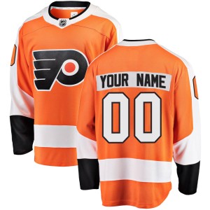 Youth Philadelphia Flyers Custom Fanatics Branded Breakaway Home Jersey - Orange