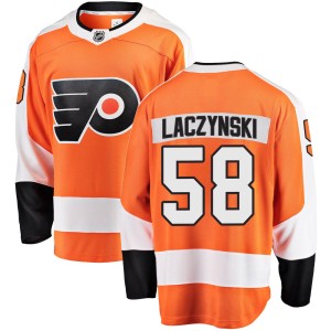 Youth Philadelphia Flyers Tanner Laczynski Fanatics Branded Breakaway Home Jersey - Orange
