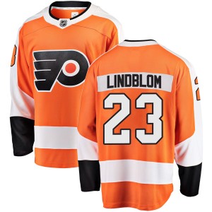 Youth Philadelphia Flyers Oskar Lindblom Fanatics Branded Breakaway Home Jersey - Orange