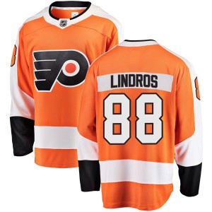 Youth Philadelphia Flyers Eric Lindros Fanatics Branded Breakaway Home Jersey - Orange