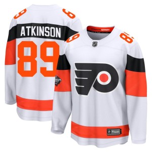 Men's Philadelphia Flyers Cam Atkinson Fanatics Branded Breakaway 2024 Stadium Series Jersey - White