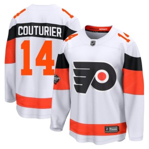 Men's Philadelphia Flyers Sean Couturier Fanatics Branded Breakaway 2024 Stadium Series Jersey - White