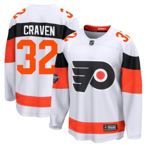 Men's Philadelphia Flyers Murray Craven Fanatics Branded Breakaway 2024 Stadium Series Jersey - White