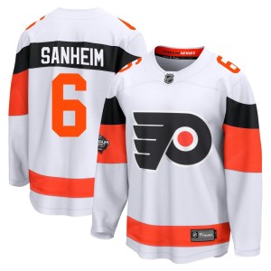 Men's Philadelphia Flyers Travis Sanheim Fanatics Branded Breakaway 2024 Stadium Series Jersey - White
