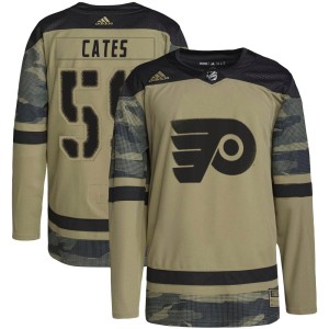 Youth Philadelphia Flyers Jackson Cates Adidas Authentic Military Appreciation Practice Jersey - Camo