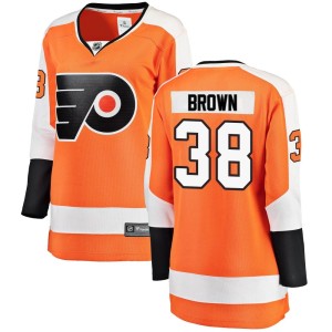 Women's Philadelphia Flyers Patrick Brown Fanatics Branded Breakaway Home Jersey - Orange