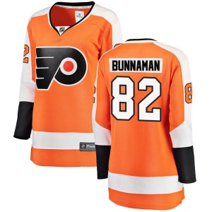 Women's Philadelphia Flyers Connor Bunnaman Fanatics Branded Breakaway Home Jersey - Orange
