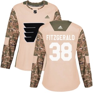 Women's Philadelphia Flyers Ryan Fitzgerald Adidas Authentic Veterans Day Practice Jersey - Camo