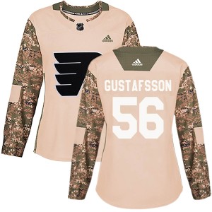 Women's Philadelphia Flyers Erik Gustafsson Adidas Authentic Veterans Day Practice Jersey - Camo