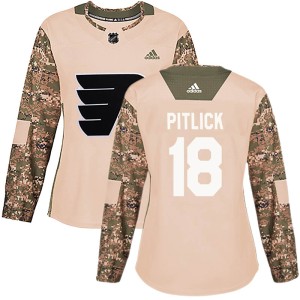 Women's Philadelphia Flyers Tyler Pitlick Adidas Authentic Veterans Day Practice Jersey - Camo