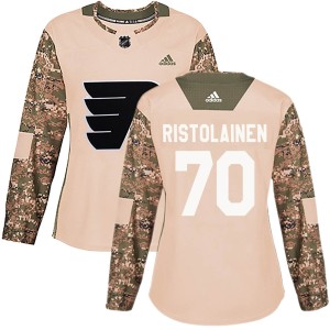 Women's Philadelphia Flyers Rasmus Ristolainen Adidas Authentic Veterans Day Practice Jersey - Camo