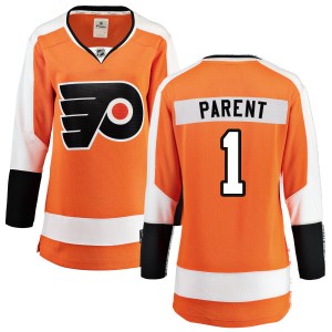 Women's Philadelphia Flyers Bernie Parent Fanatics Branded Home Breakaway Jersey - Orange