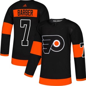 Youth Philadelphia Flyers Bill Barber Adidas Authentic Alternate Jersey - Black