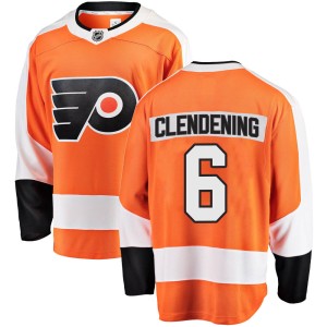 Men's Philadelphia Flyers Adam Clendening Fanatics Branded Breakaway Home Jersey - Orange