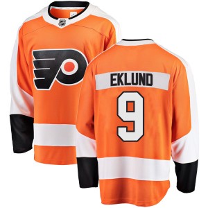 Men's Philadelphia Flyers Pelle Eklund Fanatics Branded Breakaway Home Jersey - Orange
