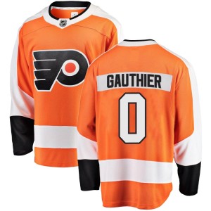 Men's Philadelphia Flyers Cutter Gauthier Fanatics Branded Breakaway Home Jersey - Orange