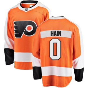 Men's Philadelphia Flyers Gavin Hain Fanatics Branded Breakaway Home Jersey - Orange
