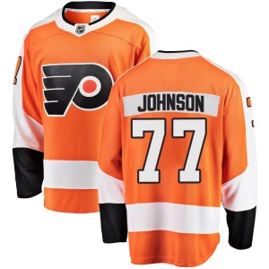 Men's Philadelphia Flyers Erik Johnson Fanatics Branded Breakaway Home Jersey - Orange