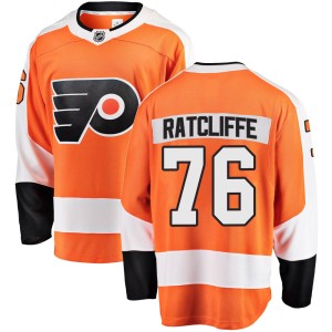 Men's Philadelphia Flyers Isaac Ratcliffe Fanatics Branded Breakaway Home Jersey - Orange