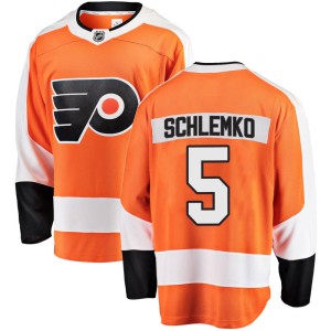 Men's Philadelphia Flyers David Schlemko Fanatics Branded Breakaway Home Jersey - Orange