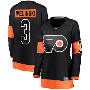 Women's Philadelphia Flyers Andy Welinski Fanatics Branded ized Breakaway Alternate Jersey - Black