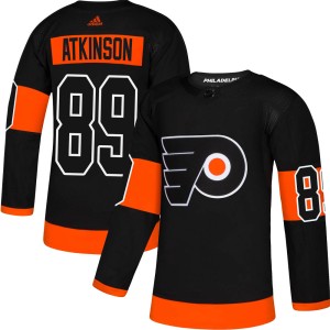 Men's Philadelphia Flyers Cam Atkinson Adidas Authentic Alternate Jersey - Black