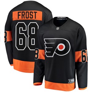 Men's Philadelphia Flyers Morgan Frost Fanatics Branded Breakaway Alternate Jersey - Black