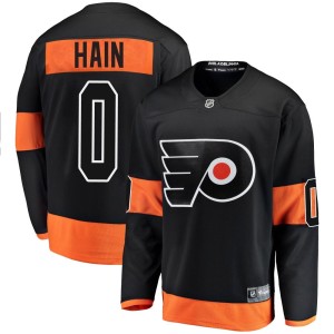 Men's Philadelphia Flyers Gavin Hain Fanatics Branded Breakaway Alternate Jersey - Black
