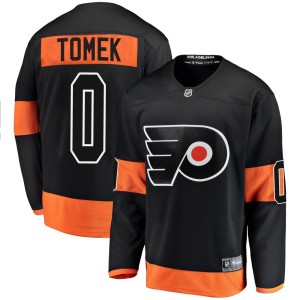 Men's Philadelphia Flyers Matej Tomek Fanatics Branded Breakaway Alternate Jersey - Black