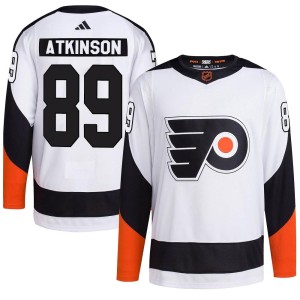 Men's Philadelphia Flyers Cam Atkinson Adidas Authentic Reverse Retro 2.0 Jersey - White