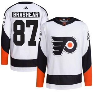 Men's Philadelphia Flyers Donald Brashear Adidas Authentic Reverse Retro 2.0 Jersey - White