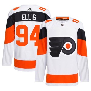 Men's Philadelphia Flyers Ryan Ellis Adidas Authentic 2024 Stadium Series Primegreen Jersey - White