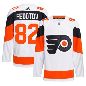 Men's Philadelphia Flyers Ivan Fedotov Adidas Authentic 2024 Stadium Series Primegreen Jersey - White