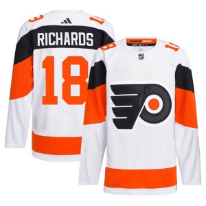 Men's Philadelphia Flyers Mike Richards Adidas Authentic 2024 Stadium Series Primegreen Jersey - White