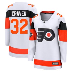 Women's Philadelphia Flyers Murray Craven Fanatics Branded Breakaway 2024 Stadium Series Jersey - White