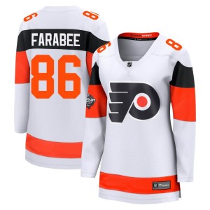 Women's Philadelphia Flyers Joel Farabee Fanatics Branded Breakaway 2024 Stadium Series Jersey - White