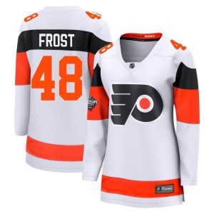 Women's Philadelphia Flyers Morgan Frost Fanatics Branded Breakaway 2024 Stadium Series Jersey - White