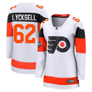 Women's Philadelphia Flyers Olle Lycksell Fanatics Branded Breakaway 2024 Stadium Series Jersey - White