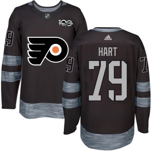 Youth Philadelphia Flyers Carter Hart Authentic 1917-2017 100th Anniversary Jersey - Black