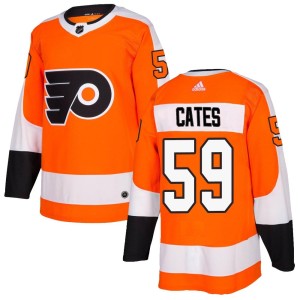 Men's Philadelphia Flyers Jackson Cates Adidas Authentic Home Jersey - Orange