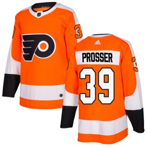 Men's Philadelphia Flyers Nate Prosser Adidas Authentic Home Jersey - Orange