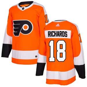 Men's Philadelphia Flyers Mike Richards Adidas Authentic Home Jersey - Orange
