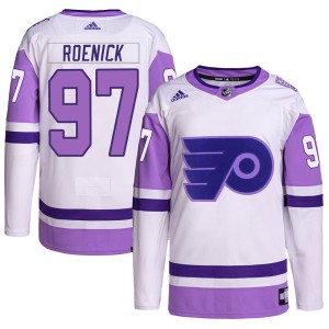 Youth Philadelphia Flyers Jeremy Roenick Adidas Authentic Hockey Fights Cancer Primegreen Jersey - White/Purple